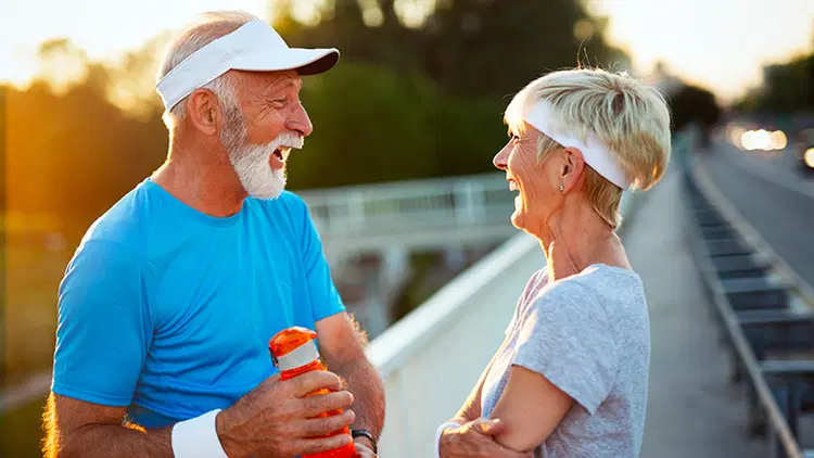 Renew Laughing elderly couple